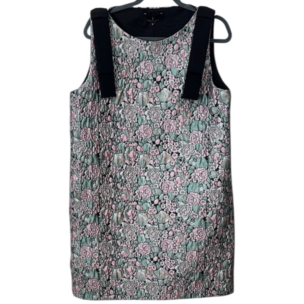 Abbey Glass Michelle Floral Jacquard Sleeveless Dress In Bursting Bloom Size XL - Picture 5 of 12